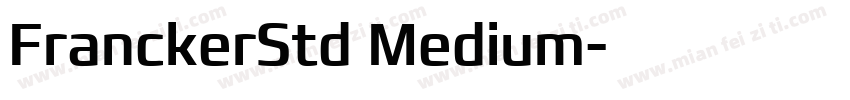 FranckerStd Medium字体转换